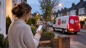 Customer checking DPD tracking after the delivery slot has passed