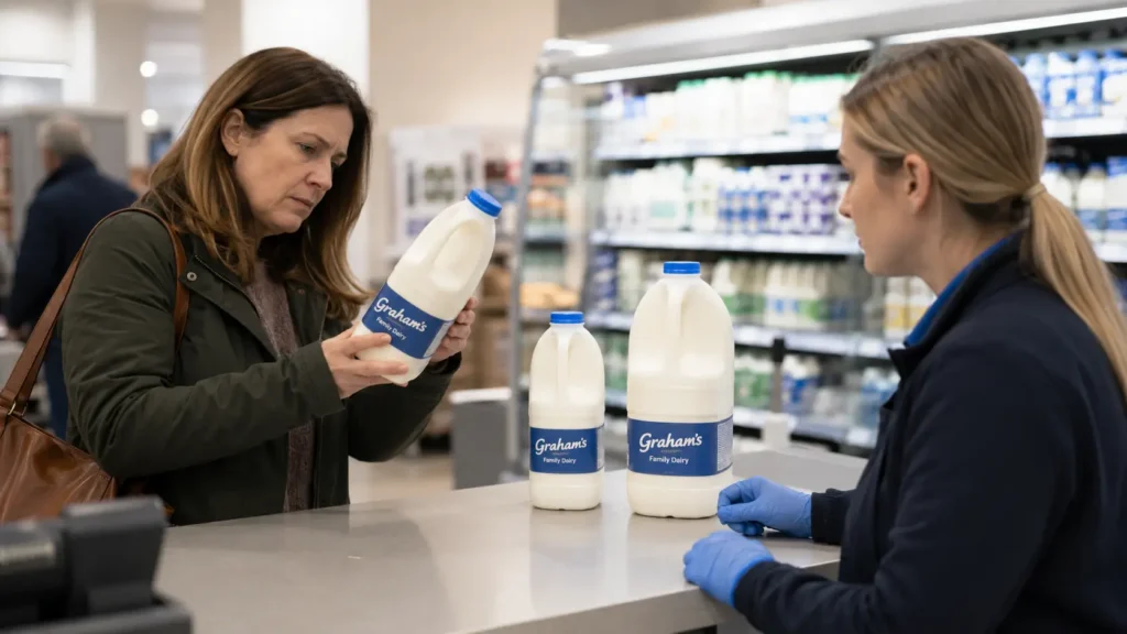 Grahams Family Dairy Milk Recall: UK Bottles Listed in Alert