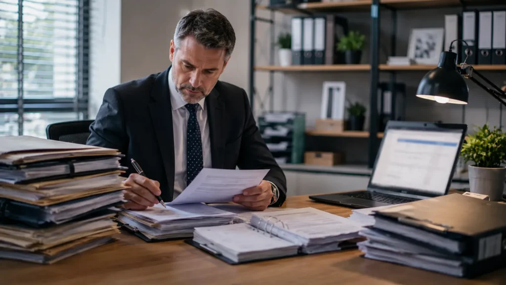 Insolvency practitioner managing creditor claims during the Ski Yodl liquidation process.